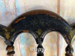 Chaise Enfant Napoléon III Ancienne Bois Noirci Cannage XIXe Vintage
