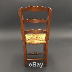 Chaise Miniature XIXè Travail de Maîtrise Victorian Doll Chair Collection 19th C