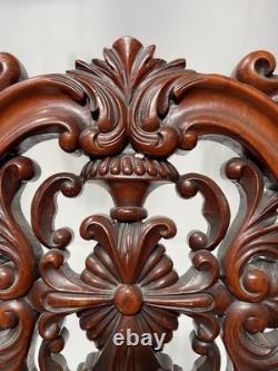 Chaise chauffeuse d'époque Napoléon III en acajou sculpté XIX siècle