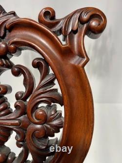 Chaise chauffeuse d'époque Napoléon III en acajou sculpté XIX siècle