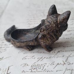 Chat en Bronze de Vienne fin XIXè Gratte Plume Napoléon III Cat