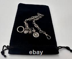 Châtelaine pour montre gousset en argent Napoleon III campagne d'Italie XIXe