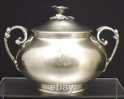 Christofle Pot Couvert Sucrier Napoleon III En Metal Argente Xix° Annee 1869