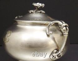 Christofle Pot Couvert Sucrier Napoleon III En Metal Argente Xix° Annee 1869