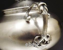 Christofle Pot Couvert Sucrier Napoleon III En Metal Argente Xix° Annee 1869