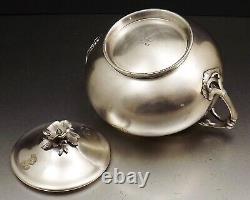 Christofle Pot Couvert Sucrier Napoleon III En Metal Argente Xix° Annee 1869