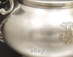 Christofle Pot Couvert Sucrier Napoleon III En Metal Argente Xix° Annee 1869