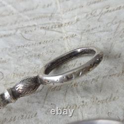 Ciseaux Raisin Argent Massif Minerve Fin XIXè Anciens Napoléon III