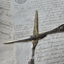 Ciseaux Raisin Argent Massif Minerve Fin XIXè Anciens Napoléon III