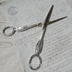 Ciseaux Raisin Argent Massif Minerve Fin XIXè Anciens Napoléon III