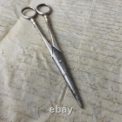 Ciseaux Raisin Argent Massif Minerve Fin XIXè Anciens Napoléon III