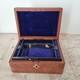 Coffret A Bijoux Palais Royal Napoléon Iii Cuir Velours Bleu Xixè Casket 19thc