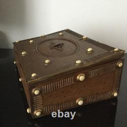 Coffret Ecritoire XIXè Bois Sculpté Napoleon III Victorian French Box 19thC