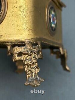 Coffret à bijou cloisonné Napoléon III Verre à facettes XIXe M2061