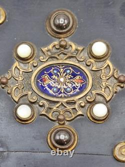 Coffret à bijoux Napoléon III Émaux de Bressans Époque XIXe