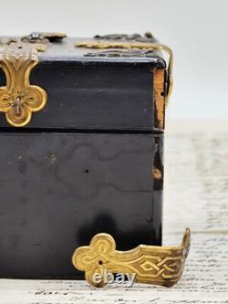 Coffret à bijoux Napoléon III Émaux de Bressans Époque XIXe