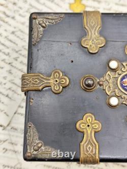 Coffret à bijoux Napoléon III Émaux de Bressans Époque XIXe