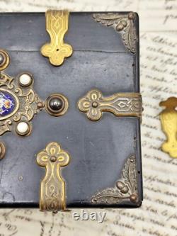 Coffret à bijoux Napoléon III Émaux de Bressans Époque XIXe