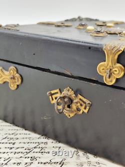 Coffret à bijoux Napoléon III Émaux de Bressans Époque XIXe