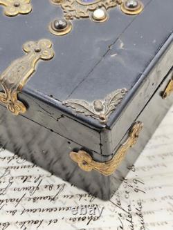 Coffret à bijoux Napoléon III Émaux de Bressans Époque XIXe