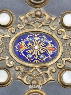 Coffret à bijoux Napoléon III Émaux de Bressans Époque XIXe