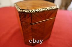 Coffret a bijoux marqueterie bois de rose XIX Napoleon III