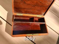 Coffret à bijoux ou à jeux en marqueterie bois de rose & Ronce de Noyer XIX Ème