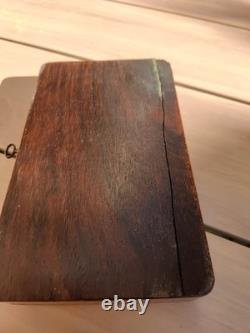 Coffret à bijoux ou à jeux en marqueterie bois de rose & Ronce de Noyer XIX Ème