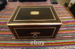 Coffret de pharmacien, medecin XIX Napoleon III Apothecary Doctor medicine box