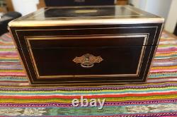Coffret de pharmacien, medecin XIX Napoleon III Apothecary Doctor medicine box