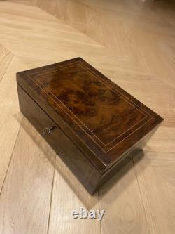 Coffret en placage de palissandre milieu XIX Napoléon III