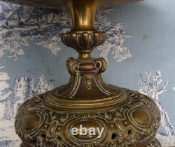 Coupe Bronze Napoléon III Bacchante XIXe décor Amours Bacchus mars Venus 2,7kg