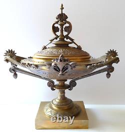 Coupe Bronze ancienne XIXe style Barbedienne antique Empire Napoléon III