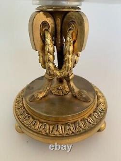 Coupe De Table Napoleon III En Bronze Et Verre Fin Xixe Dorure E697
