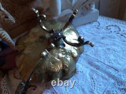 Coupe en Bronze Doré XIXè Napoléon III putti angelot cherubin ange