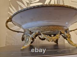 Coupe en porcelaine sevres signée chateau tuileries XIXe siecle louis philippe