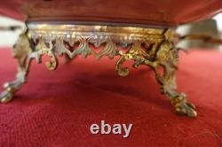 Coupe porcelaine Imari XIX sur socle Napoleon III