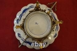 Coupe porcelaine Imari XIX sur socle Napoleon III
