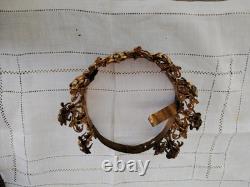 Couronne De Vierge XIXè Reliquaire avec Strass Napoléon III