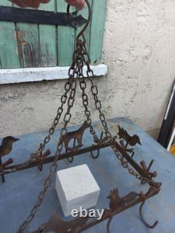 Couronne d'Office, Fer Forgé, XIXe Cuisine Gibier Volailles Ovins Charcuterie