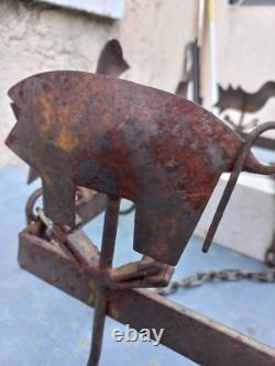 Couronne d'Office, Fer Forgé, XIXe Cuisine Gibier Volailles Ovins Charcuterie
