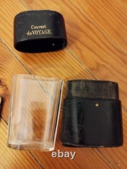 Couvert de Voyage Pliant Ancien XIXe Cuillère Fourchette Tire-Bouchon