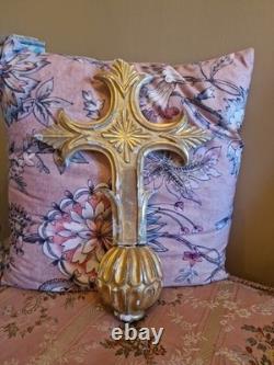 Croix En Bois Doré Époque XIX Ème S