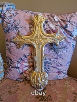 Croix En Bois Doré Époque XIX Ème S