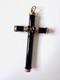 Croix De Deuil Onyx Pendentif Xixe Napol&eacute;on Iii