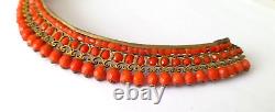 DIADEME TIARE CORAIL BRONZE XIXe NAPOLEON III CORAL & BRONZE TIARA 19th C