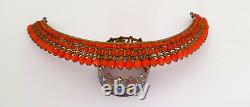 DIADEME TIARE CORAIL BRONZE XIXe NAPOLEON III CORAL & BRONZE TIARA 19th C