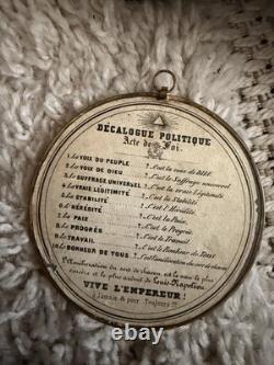 Décalogue politique Napoléon Empereur vote des départements XIX ème