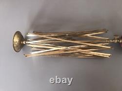 Dévidoir Ancien XIXe Laiton Couture Napoléon III Système Accordéon Velours Rare