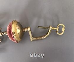 Dévidoir Ancien XIXe Laiton Couture Napoléon III Système Accordéon Velours Rare